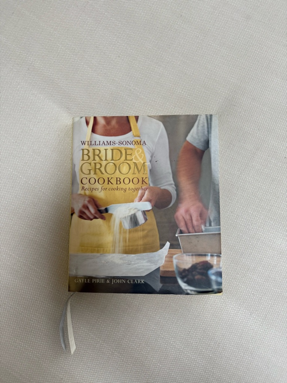 Williams-Sonoma Bride & Groom Cookbook - Yellow Cover with Photo Jacket
